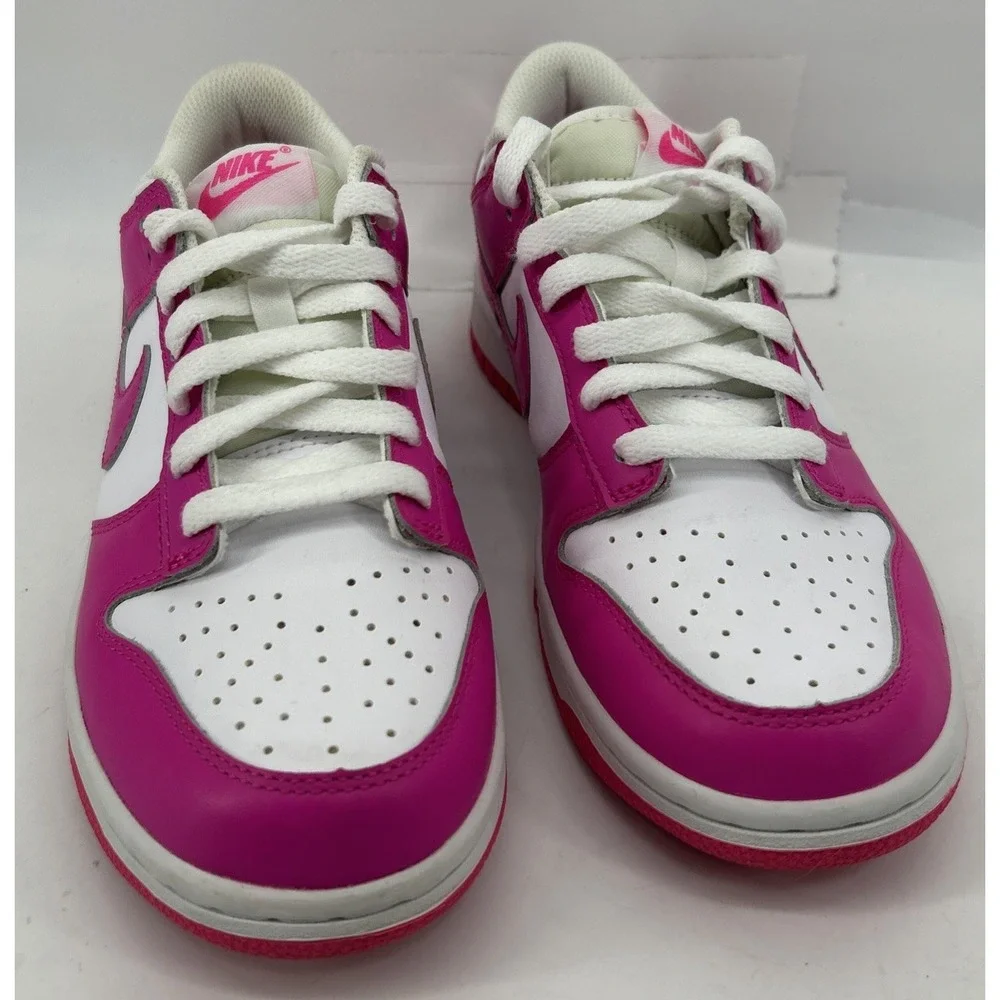 Nike Dunk Low Laser Fuchsia Pink GS FB9109-102 Boys Size 6.5Y New